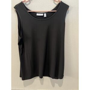 Susan Graver Black Tank Women’s Size Large. Minimalist, Modest, Closet Staple